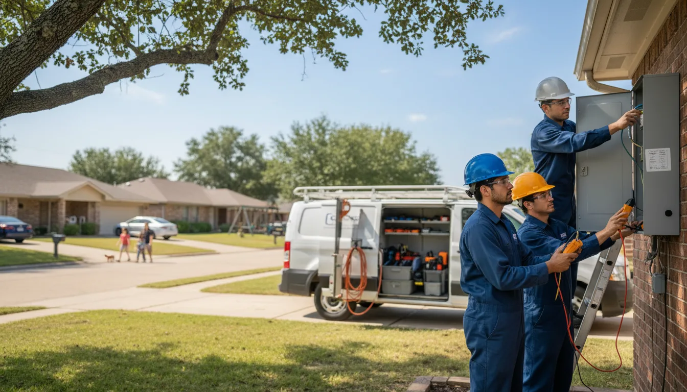 Certified electrician providing emergency electrical services in Rio, WI